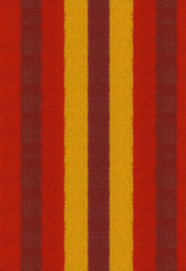 Schumacher Fabric Kareena Ikat Stripe Henna 54021