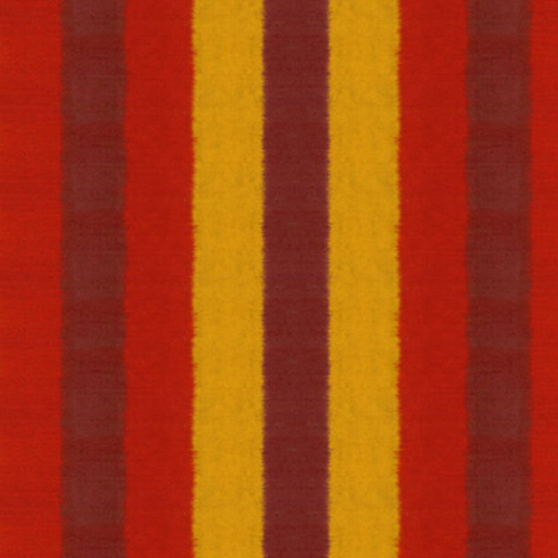 Kareena Ikat Stripe Henna 54021 by Schumacher Designer Fabric BEEKMAN SILKS (STRIPES) F06 SILK 100% INDIA </p><p>Repeat: Horizontal: 26 3/4" (68CM) and Vertical: 53.5 - Swanky Fabrics -