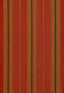 Schumacher Fabric Sinclair Chenille Stripe Rouge 54060