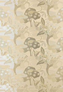 Schumacher Fabric Katsura Lampas Platinum 54072