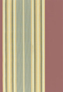 Schumacher Fabric Vivien Silk Stripe Rouge 54131