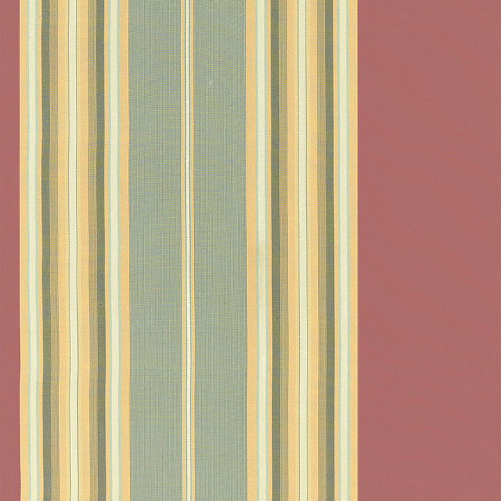 Vivien Silk Stripe Rouge 54131 by Schumacher Designer Fabric CHROMA SILK 100% CHINA </p><p>Repeat: Horizontal: 13 1/2" (34CM) and Vertical: 54 - Swanky Fabrics -