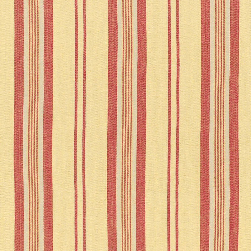 Sagaponic Linen Stripe Berry 54153 by Schumacher Designer Fabric CHROMA LINEN 100% INDIA </p><p>Repeat: Horizontal: 6 7/8" (17CM) and Vertical: 54.5 - Swanky Fabrics -