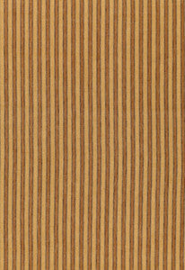 Schumacher Fabric Wainscott Linen Stripe Pecan 54173