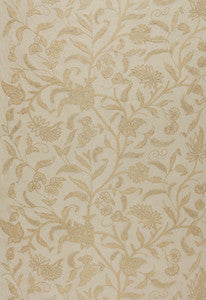 Schumacher Fabric Amagansett Linen Crewel Ecru 54191