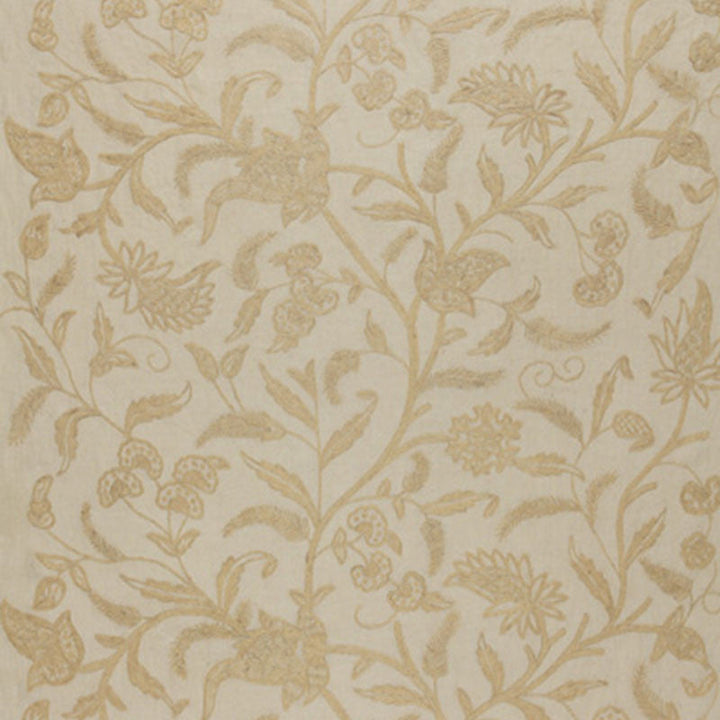 Amagansett Linen Crewel Ecru 54191 by Schumacher Designer Fabric CLASSIC WOVENS See Sample INDIA LIGHT DUTY </p><p>Repeat: Horizontal: 52" (132CM) and Vertical: 34" (86CM) 54" WIDE (137CM) - Swanky Fabrics -