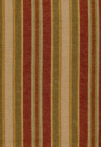 Schumacher Fabric Edgemere Stripe Indian Red 54204
