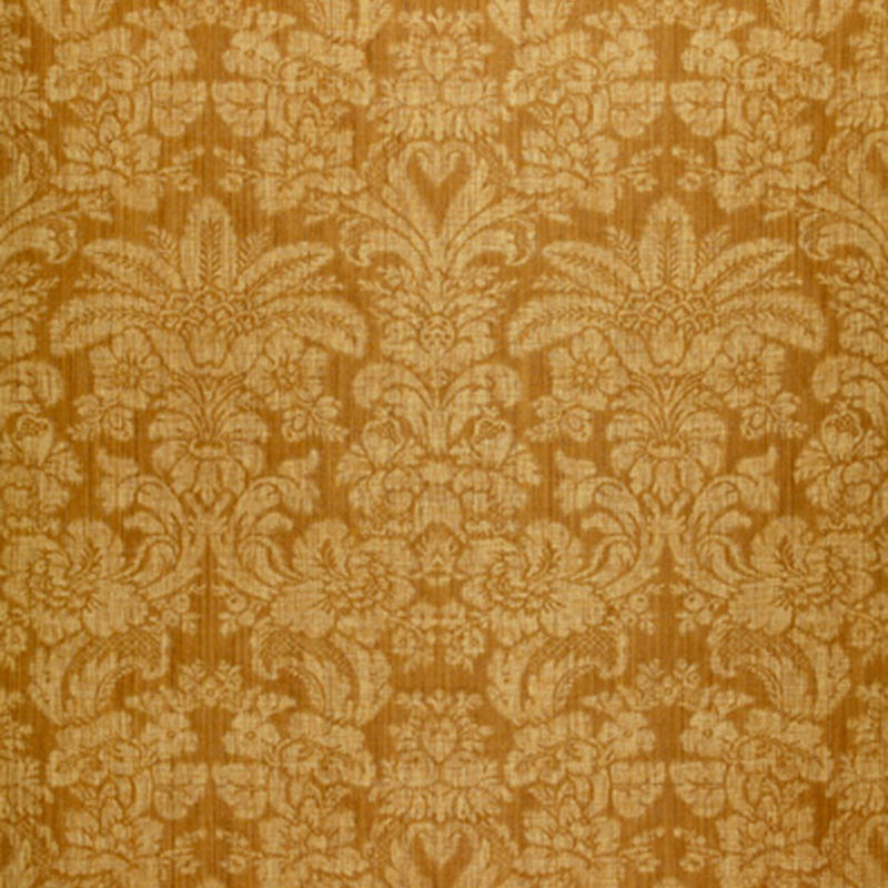 Wildwood Damask Camel 54221 by Schumacher Designer Fabric CLASSIC WOVENS See Sample UNITED STATES OF AMERICA HEAVY DUTY </p><p>Repeat: Horizontal: 27 1/2" (70CM) and Vertical: 41" (104CM) 55" WIDE (140CM) - Swanky Fabrics -
