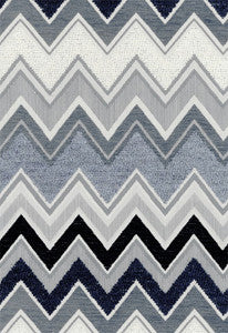 Schumacher Fabric Zenyatta Mondatta Noir & Blanc 54792