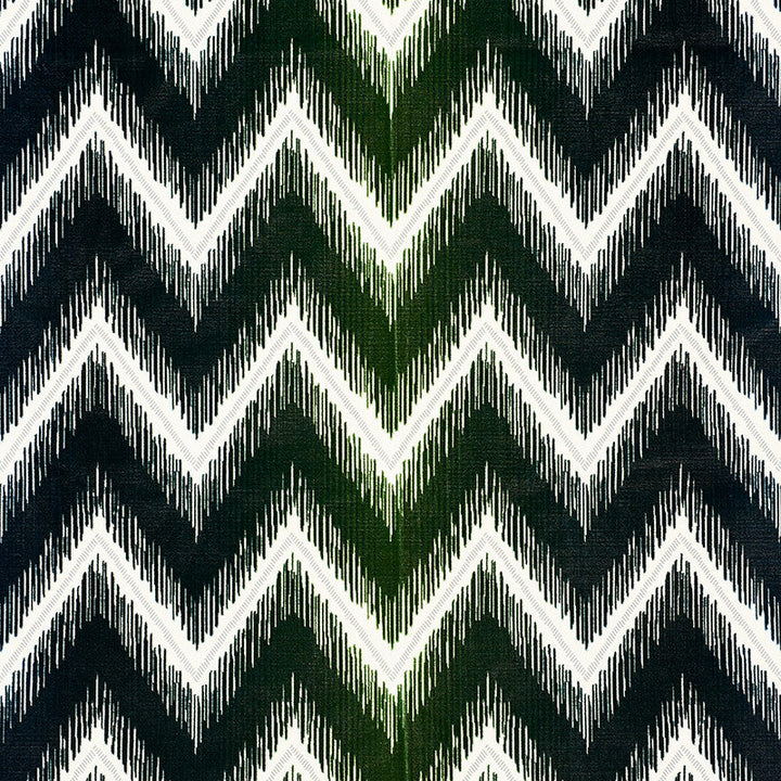 Shock Wave Peacock 54864 by Schumacher Designer Fabric 125TH-ANNIVERSARY 63% Silk, 37% Cotton Martindale 8,000 Horizontal: 25.25 and Vertical: 14 50.5 - Swanky Fabrics -