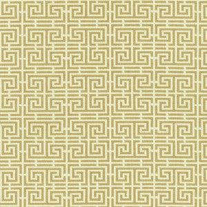 Schumacher Fabric Chinois Fret Camel / Cream 54953