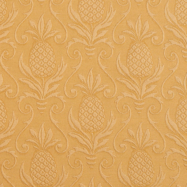 5524 Gold/Pineapple by Charlotte Designer Fabric Enchanted Gardens 75% Cotton, 25% Polyester Asia Exceeds 70,000 Wyzenbeek Rubs (Heavy Duty) Horizontal: 7.0" x Vertical: 7.5" 54 Inches - Swanky Fabrics -