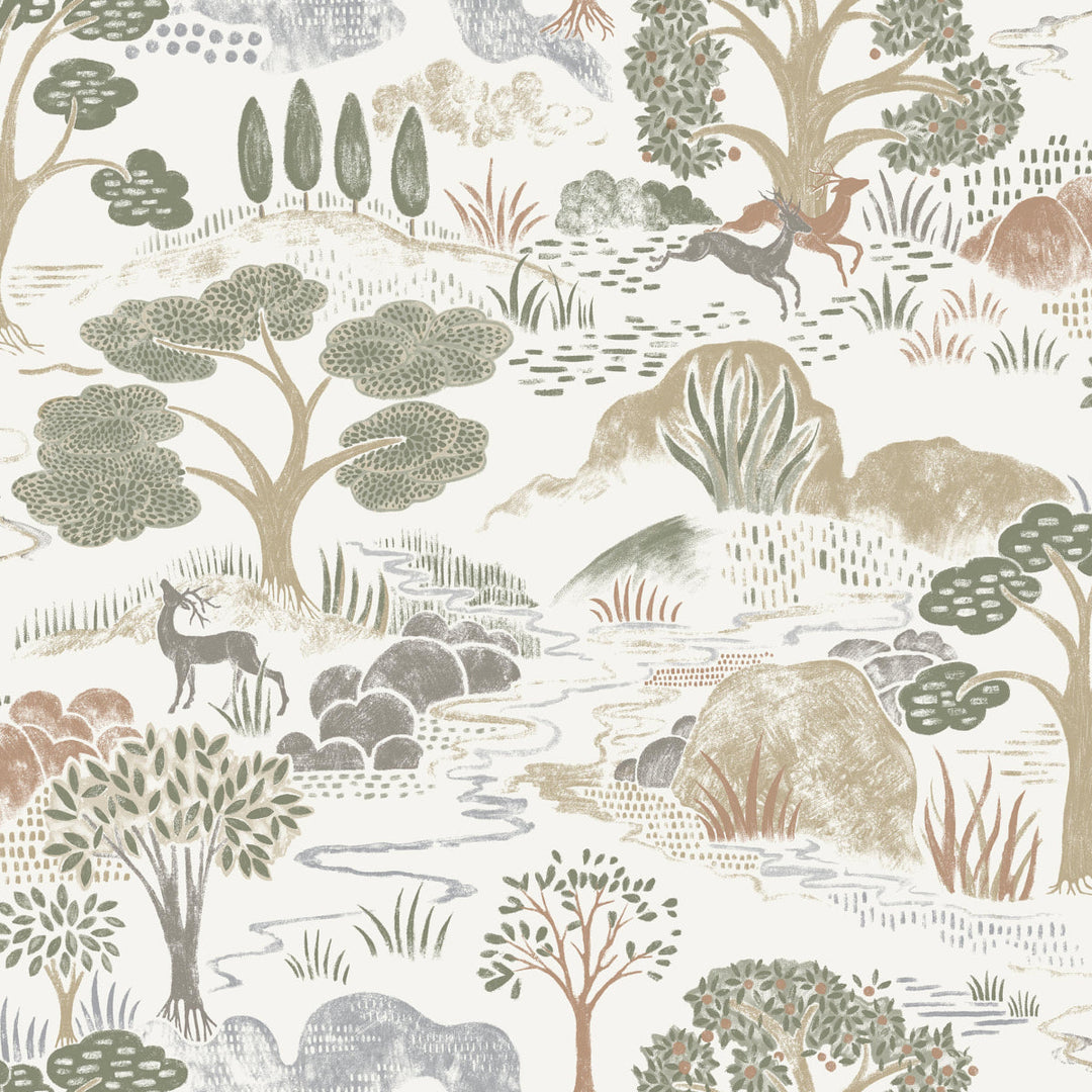 Schumacher Wallcovering Diana By Boråstapeter - Green
