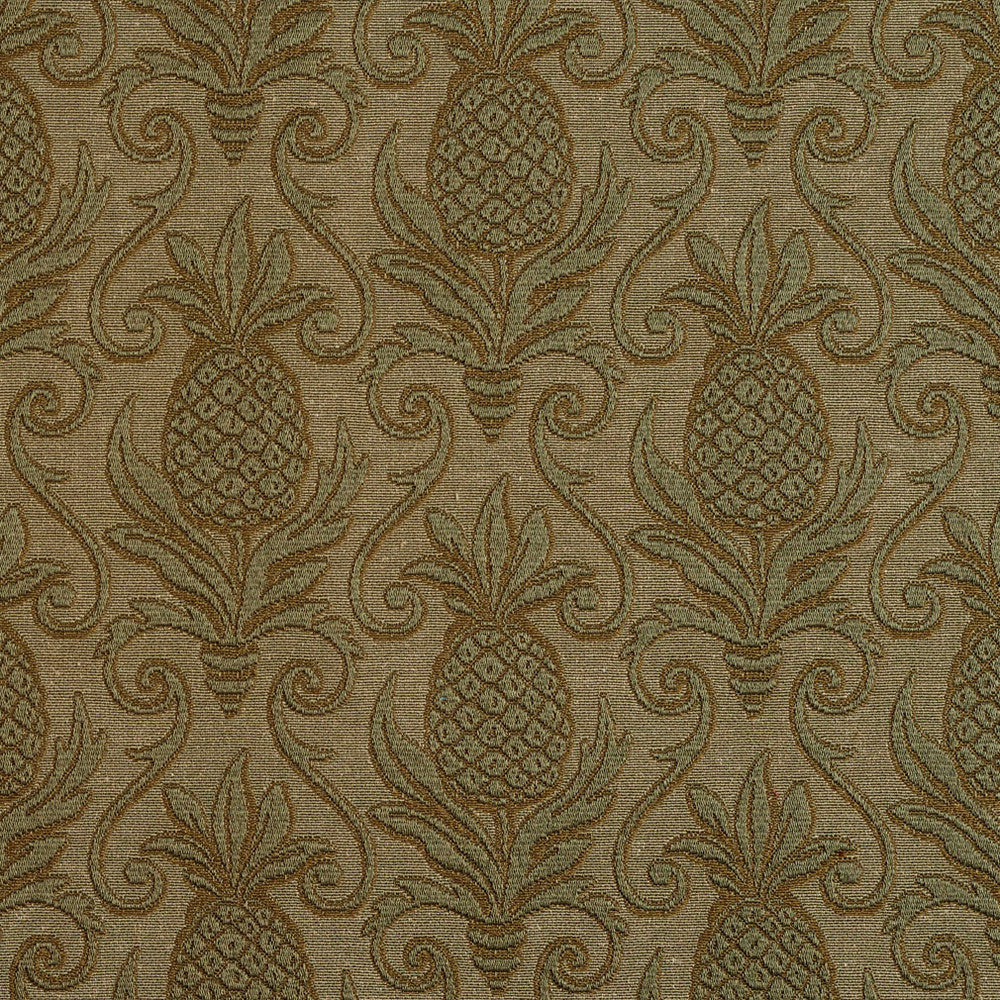 5525 Sage/Pineapple by Charlotte Designer Fabric Enchanted Gardens 75% Cotton, 25% Polyester Asia Exceeds 70,000 Wyzenbeek Rubs (Heavy Duty) Horizontal: 7.0" x Vertical: 7.5" 54 Inches - Swanky Fabrics -