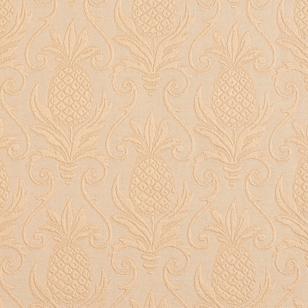 5526 Natural/Pineapple by Charlotte Designer Fabric Enchanted Gardens 75% Cotton, 25% Polyester Asia Exceeds 70,000 Wyzenbeek Rubs (Heavy Duty) Horizontal: 7.0" x Vertical: 7.5" 54 Inches - Swanky Fabrics -