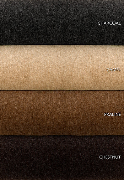 Alpaca Velvet Praline 55272 by Schumacher Designer Fabric Opulent-Textures 60% Alpaca, 23% Cotton, 17% Polyester Martindale 60,000 Horizontal: - and Vertical: - 54 - Swanky Fabrics -