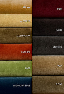 Schumacher Fabric Cotton Club Velvet Thyme 55283