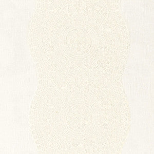 Schumacher Fabric Alencon Ivory 55420