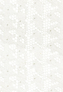 Schumacher Fabric Tracery Lace Silver 55490