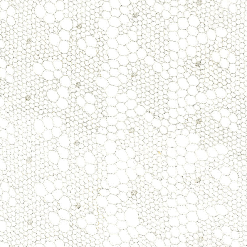 Tracery Lace Silver 55490 by Schumacher Designer Fabric MODERN WOVENS See Sample FRANCE . </p><p>Repeat: Horizontal: 12 1/2" (32CM) and Vertical: 3" (8CM) 50" WIDE (127CM) - Swanky Fabrics -