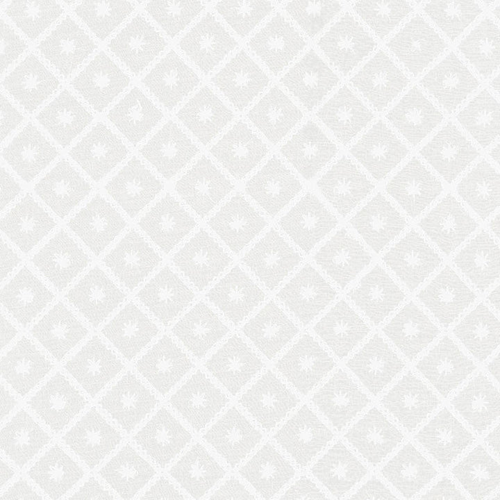 Isabella Sheer Embroidery Ivory 55550 by Schumacher Designer Fabric RADIANCE SHEERS COTTON 100% INDIA </p><p>Repeat: Horizontal: 1 1/2" (4CM) and Vertical: 1 1/2" (4CM) 53 - Swanky Fabrics -