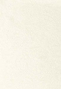 Schumacher Fabric San Savino Embossed Linen Porcelain 55592