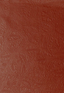 Schumacher Fabric San Savino Embossed Linen Spice 55595