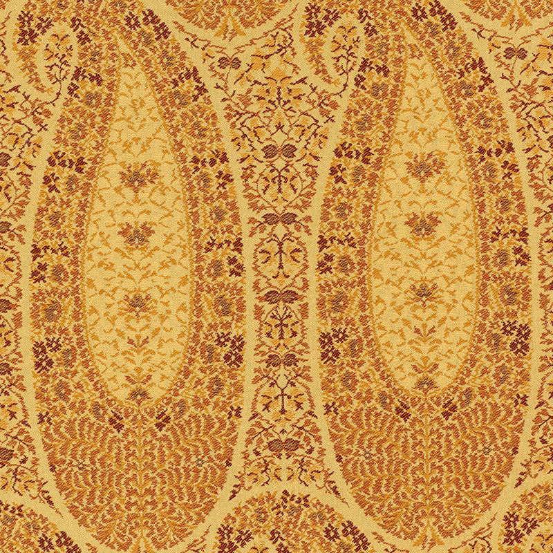 Cachemire Fiorentino Spice 55624 by Schumacher Designer Fabric VILLA COTTON 100% ITALY MARTINDALE 9,000 </p><p>Repeat: Horizontal: 3 1/4" (8CM) and Vertical: 24 1/2" (62CM) 52.5 - Swanky Fabrics -