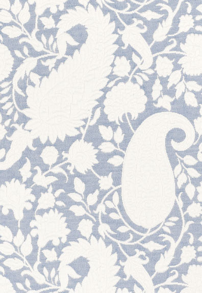 Cachemire Cortona Delft 55642 by Schumacher Designer Fabric Palazzo 100% Cotton Martindale 16,000 Horizontal: 13 and Vertical: 14.5 51 - Swanky Fabrics -