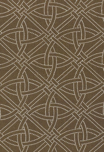 Schumacher Fabric Durance Embroidery Truffle 55691