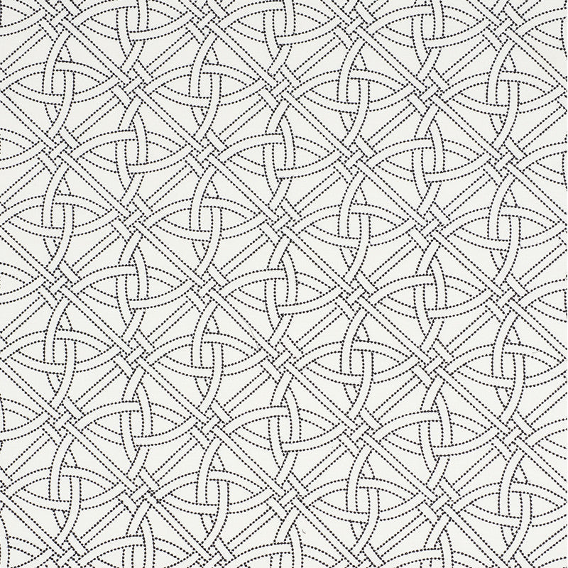 Durance Embroidery Black & White 55695 by Schumacher Designer Fabric CLUB CAVALIER See Sample INDIA - </p><p>Repeat: Horizontal: 6 3/4" (17CM) and Vertical: 6 1/4" (16CM) 51 1/2" (131CM) - Swanky Fabrics -