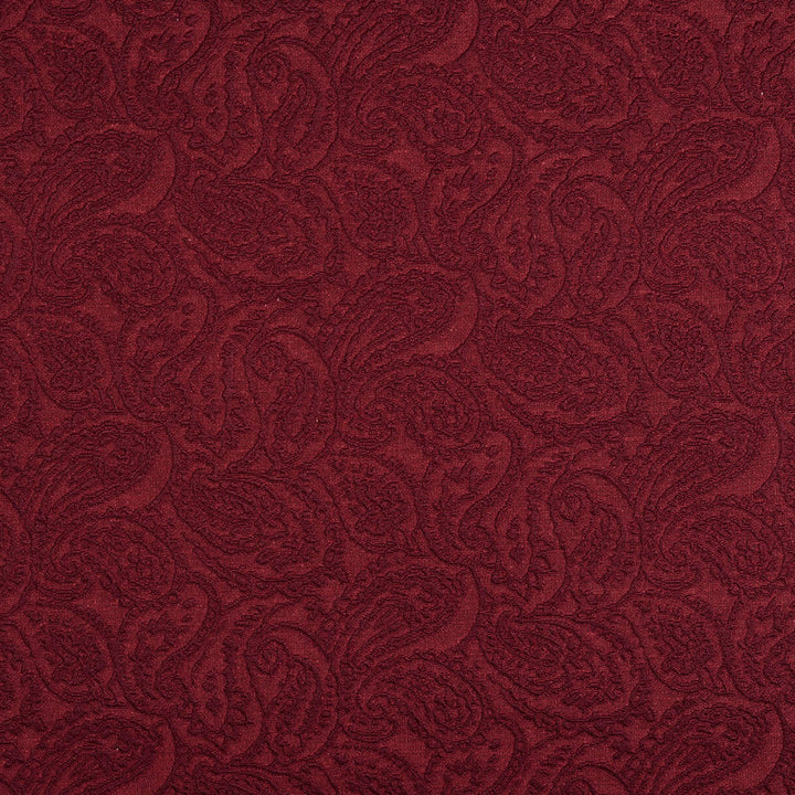 5572 Wine/Paisley by Charlotte Designer Fabric Enchanted Gardens 75% Cotton, 25% Polyester Asia Exceeds 70,000 Wyzenbeek Rubs (Heavy Duty) Horizontal: 14" x Vertical: 6.5" 54 Inches - Swanky Fabrics -