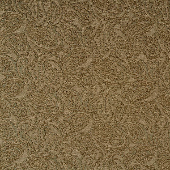 5576 Sage/Paisley by Charlotte Designer Fabric Enchanted Gardens & Ring Book Page #16 75% Cotton, 25% Polyester Asia Exceeds 70,000 Wyzenbeek Rubs (Heavy Duty) Horizontal: 14" x Vertical: 6.5" 54 Inches - Swanky Fabrics -