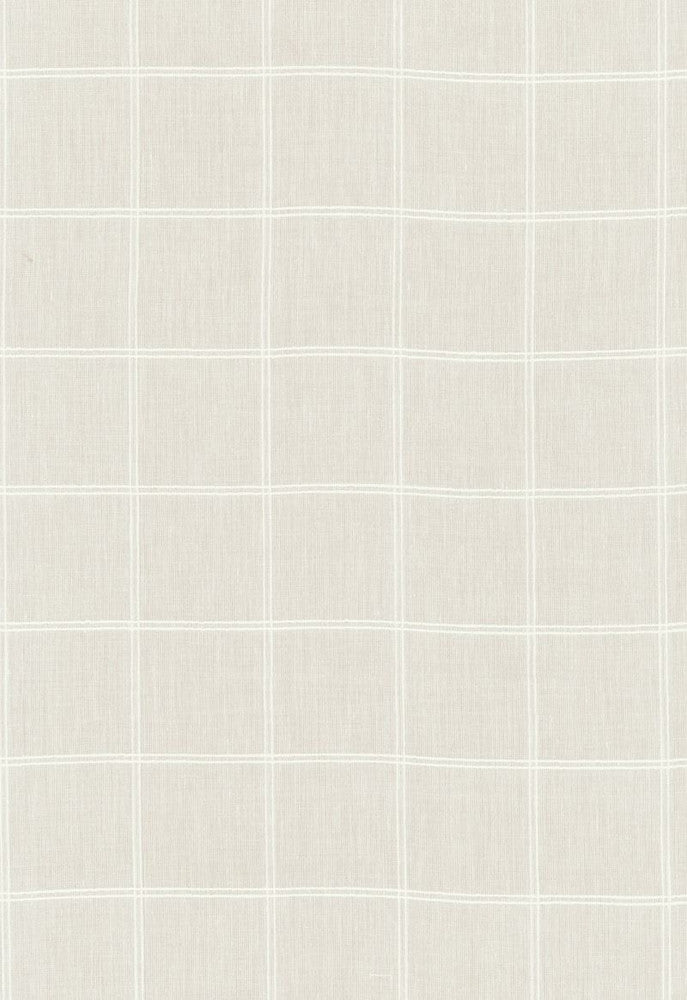 Vivianne Sheer Check Cream 55780 by Schumacher Designer Fabric Radiance-Sheers 100% Cotton - Horizontal: 2 and Vertical: 2 54 - Swanky Fabrics -