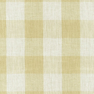 Schumacher Fabric Melinda Sheer Check Straw 55802