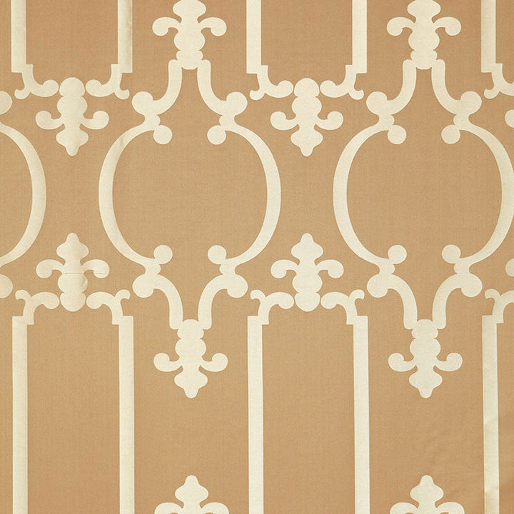 Ornamental Silk Taupe 55862 by Schumacher Fabric Schumacher Fabric Ornamental Silk Taupe 55862Fabric SILK 73% INDIA </p><p>Repeat: H: HORZ. 13 7/8" (35CM) , V: VERT. 26 7/8" (68CM) 55.5 - Fabric Carolina -