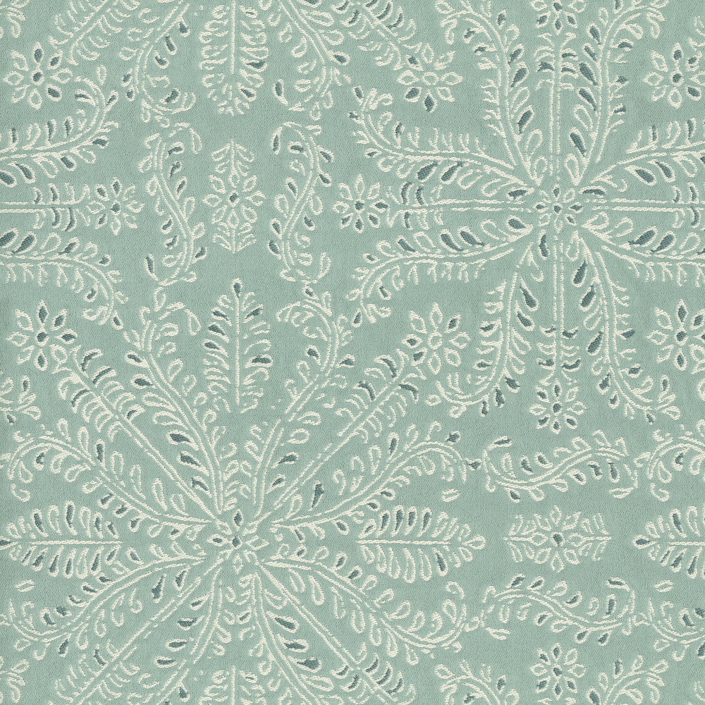 Taj Tile Mist 570041 by VILLA D'ASCOLI Designer Fabric - 60% cotton, 26% polyester, 14% rayon India 28000 Horizontal: 13.5 and Vertical: 14.62 54  - Swanky Fabrics -