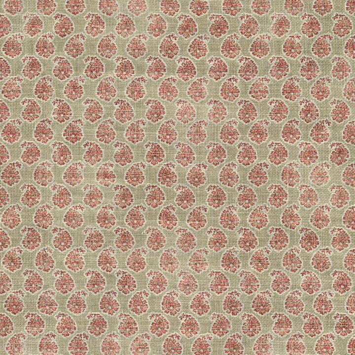 Henna Ruby 570050 by VILLA D'ASCOLI Designer Fabric - 75% cotton, 25% linen Pakistan 15000 Horizontal: 27 and Vertical: 25.25 54  - Swanky Fabrics -