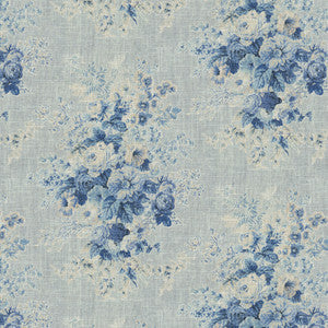 Villa D'Ascoli Fabric Royal Bloom Porcelain 570082