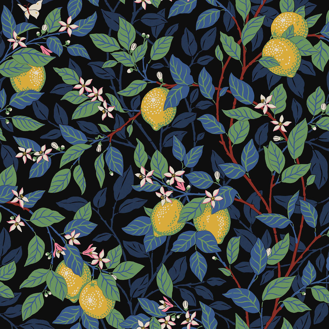 Schumacher Wallcovering Citronträd - Spruce And Blue
