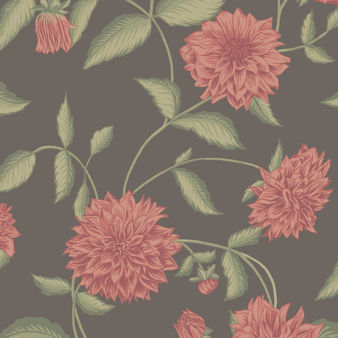 Schumacher Wallcovering Dahliadröm - Fuchsia