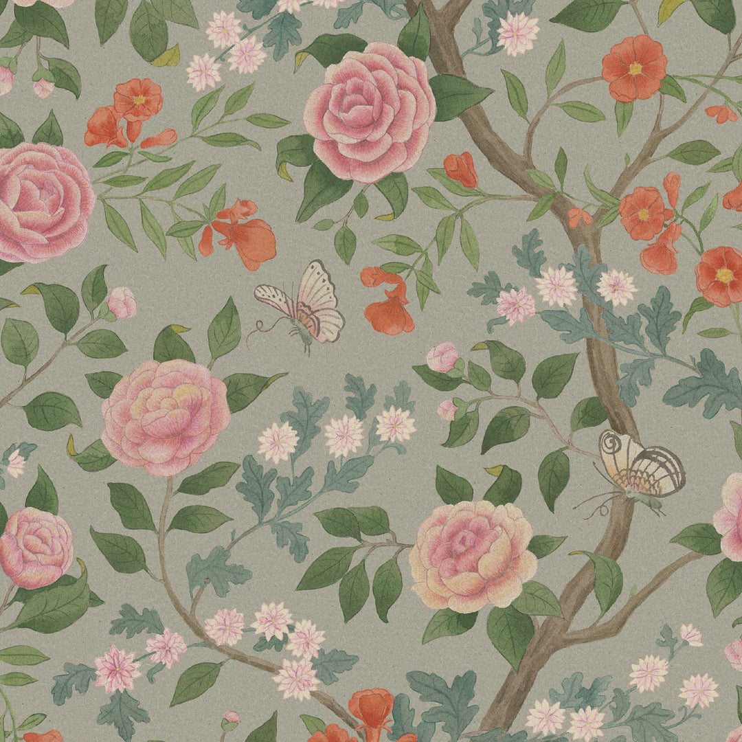 Schumacher Wallcovering Kamelia - Natural