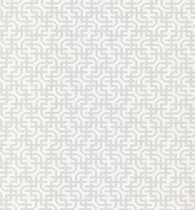 York Wallcoverings Wallpaper Dynastic Lattice White