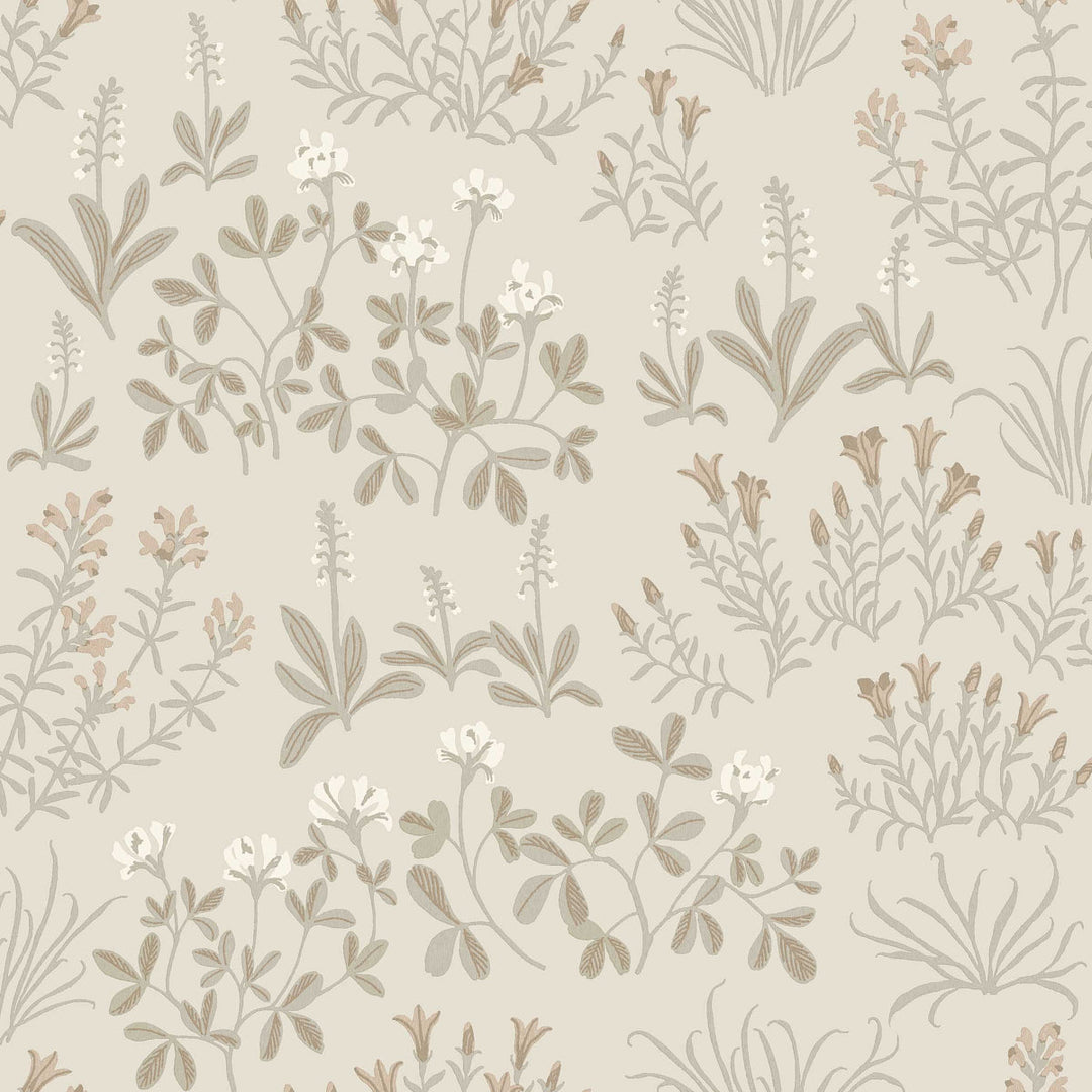 Schumacher Wallcovering Noras Äng - Stone