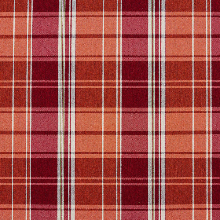 5806 Spice Plaid by Charlotte Designer Fabric Classic Patterns 52% Polyester, 48% Cotton Made In USA Exceeds 200,000 Wyzenbeek Rubs (Heavy Duty) Horizontal: 6.5" X Vertical: 7" 54 Inches - Swanky Fabrics -