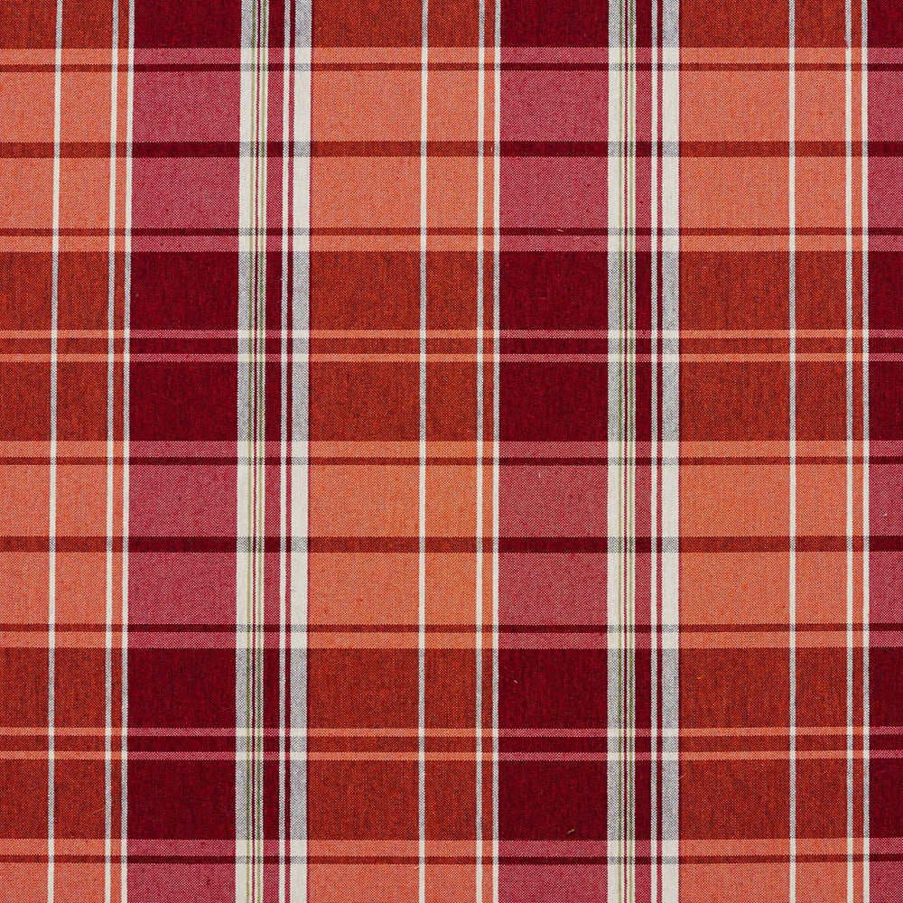 5806 Spice Plaid by Charlotte Designer Fabric Classic Patterns 52% Polyester, 48% Cotton Made In USA Exceeds 200,000 Wyzenbeek Rubs (Heavy Duty) Horizontal: 6.5" X Vertical: 7" 54 Inches - Swanky Fabrics -