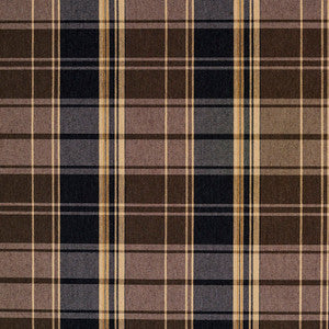 Charlotte Fabric 5807 Espresso Plaid