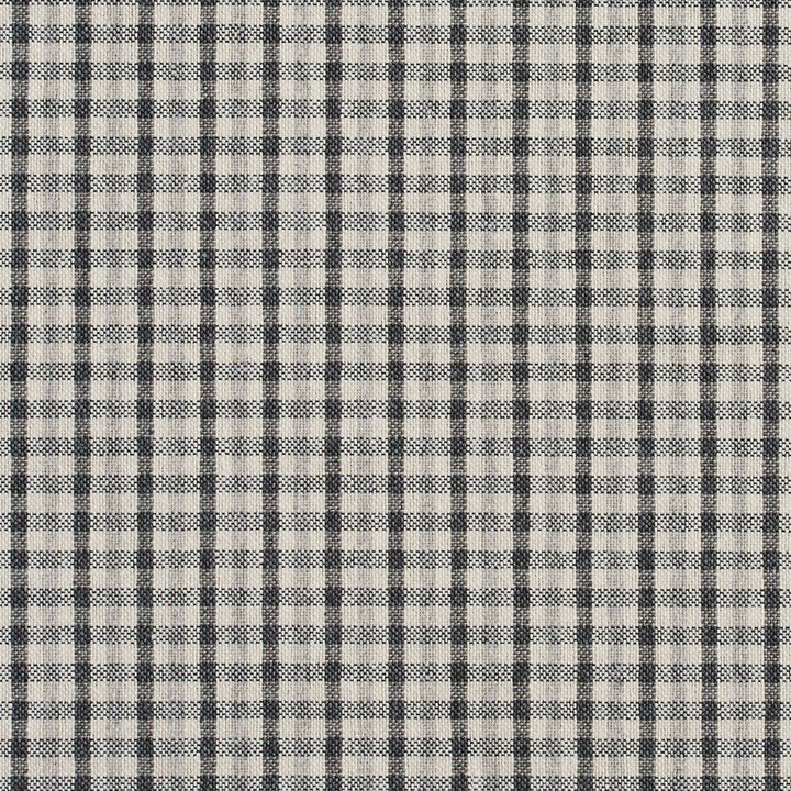 5810 Sterling Check by Charlotte Designer Fabric Classic Patterns 52% Polyester, 48% Cotton Made In USA Exceeds 200,000 Wyzenbeek Rubs (Heavy Duty) Horizontal: .5" X Vertical: .25" 54 Inches - Swanky Fabrics -