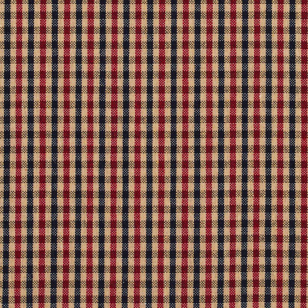5811 Port Check by Charlotte Designer Fabric Classic Patterns 52% Polyester, 48% Cotton Made In USA Exceeds 200,000 Wyzenbeek Rubs (Heavy Duty) Horizontal: .5" X Vertical: .25" 54 Inches - Swanky Fabrics -