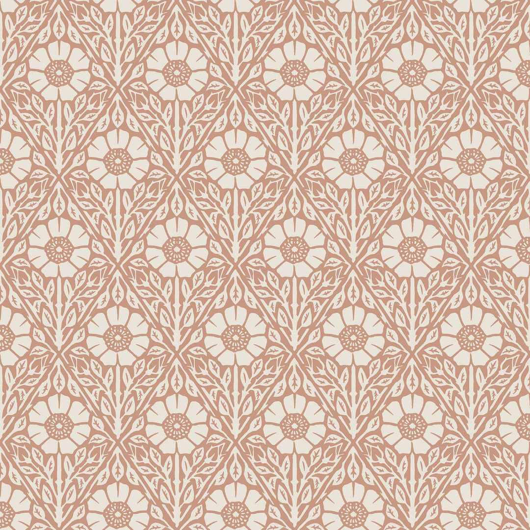 Schumacher Wallcovering Nyponros - Terracotta